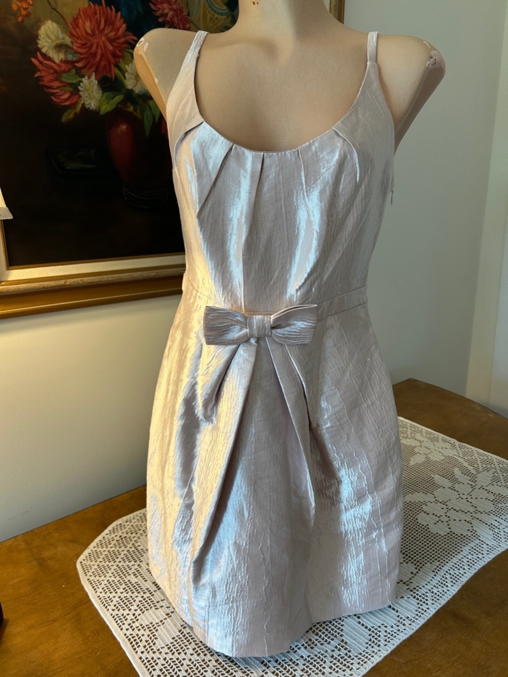 So Cute On!  Kimchi Blue Shimmering Pink Mini Dress